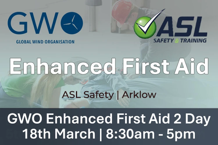 GWO Enhanced First Aid 2 day Arklow 18th March