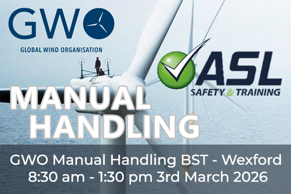 GWO Manual Handling 3rd March 2026