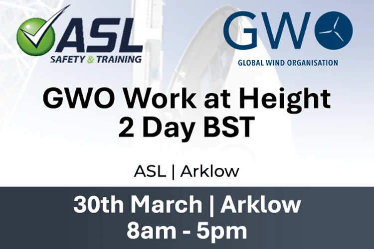 GWO WAH 2 DAY 30th March Arklow