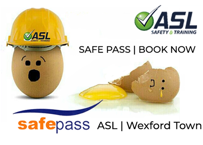 Safe Pass Wexford Town New Cover for Training Services ASL
